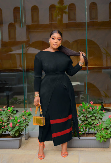 Dianna Belle- 2pcs Long Sleeve Dress
